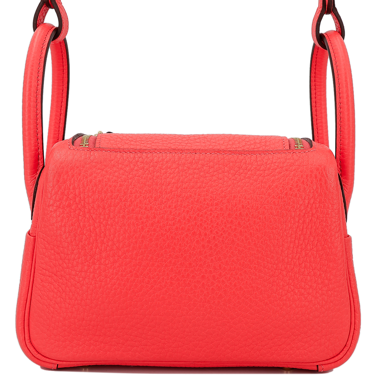 Very Good ( Rank A) HERMÈS Mini Lindy Rose Texas (0E) Clemence