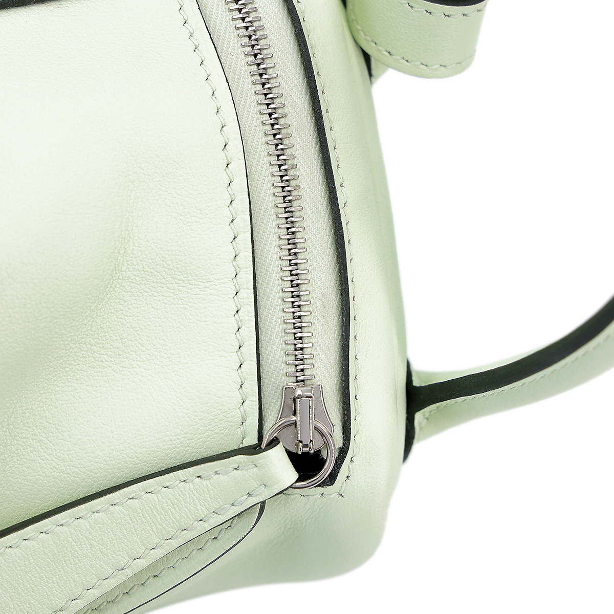 Excellent ( Rank SA ) HERMÈS Mini Lindy Vert Fizz (0S) Swift