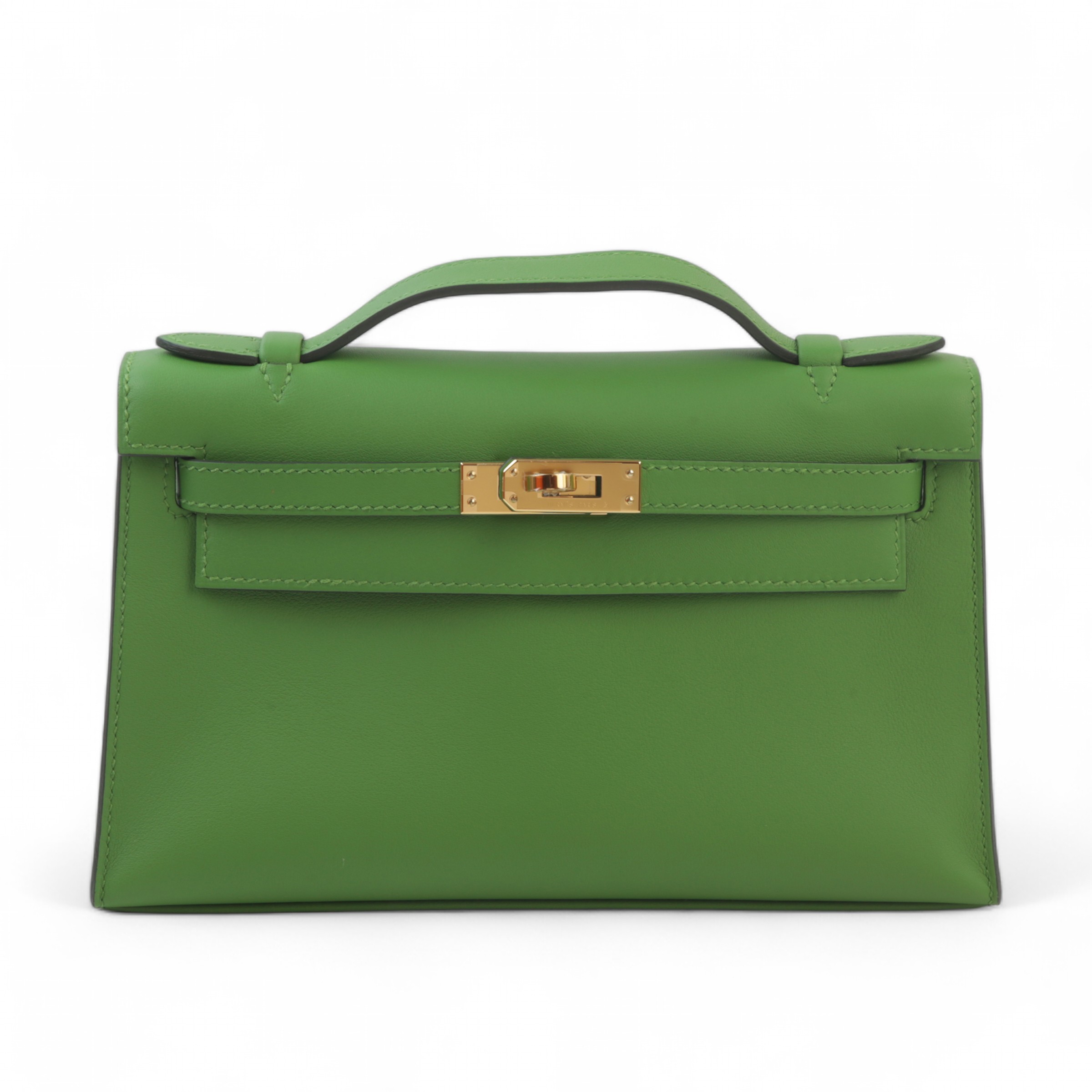 ランク N 新品 HERMÈS エルメス ポシェットケリー ヴェール・ユッカ