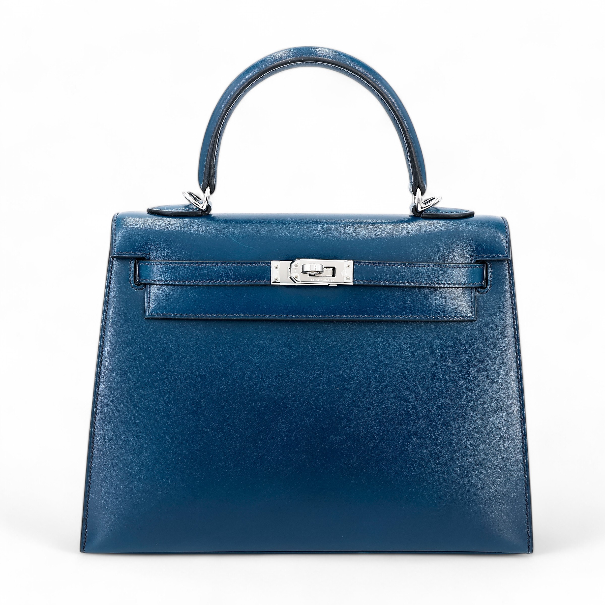 ランク SA HERMÈS エルメス ケリー25 セリエ ブルードプリュス (7P