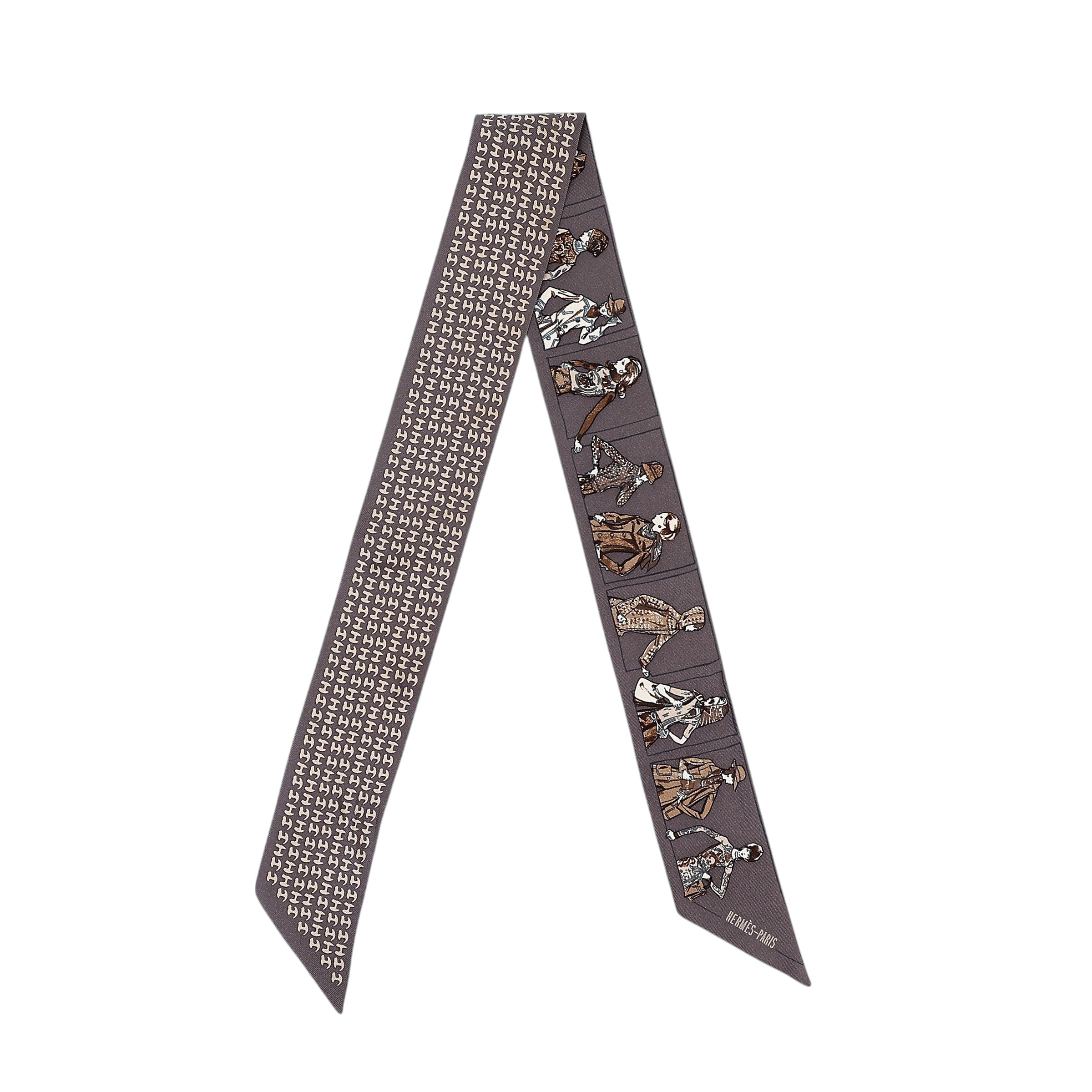 ランク NS 未使用品 HERMÈS エルメス ツイリー Hロゴ 貴婦人 マルチ