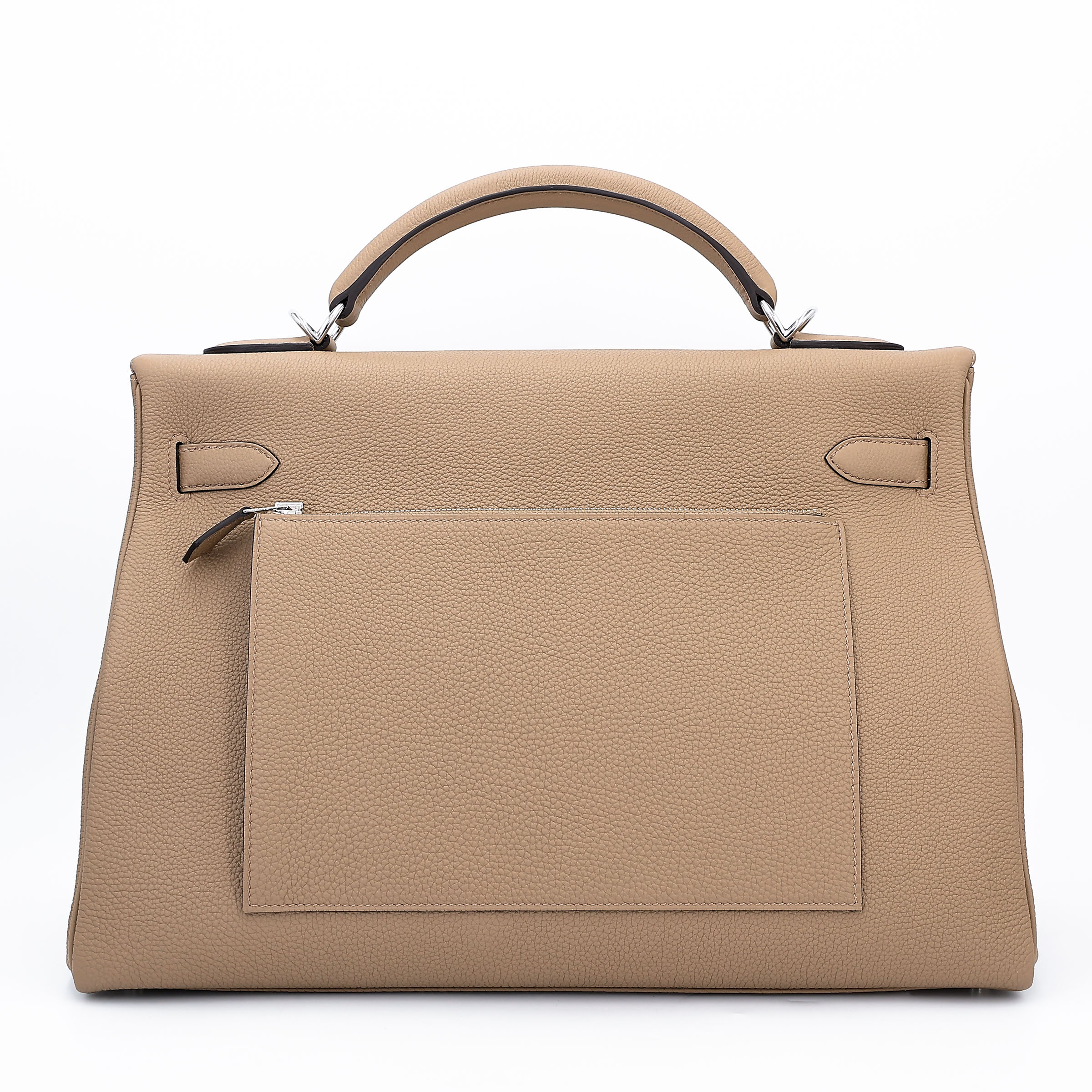 Brand New ( Rank N ) HERMÈS Kelly 42 Maxi Beige Marfa (8Q) Togo