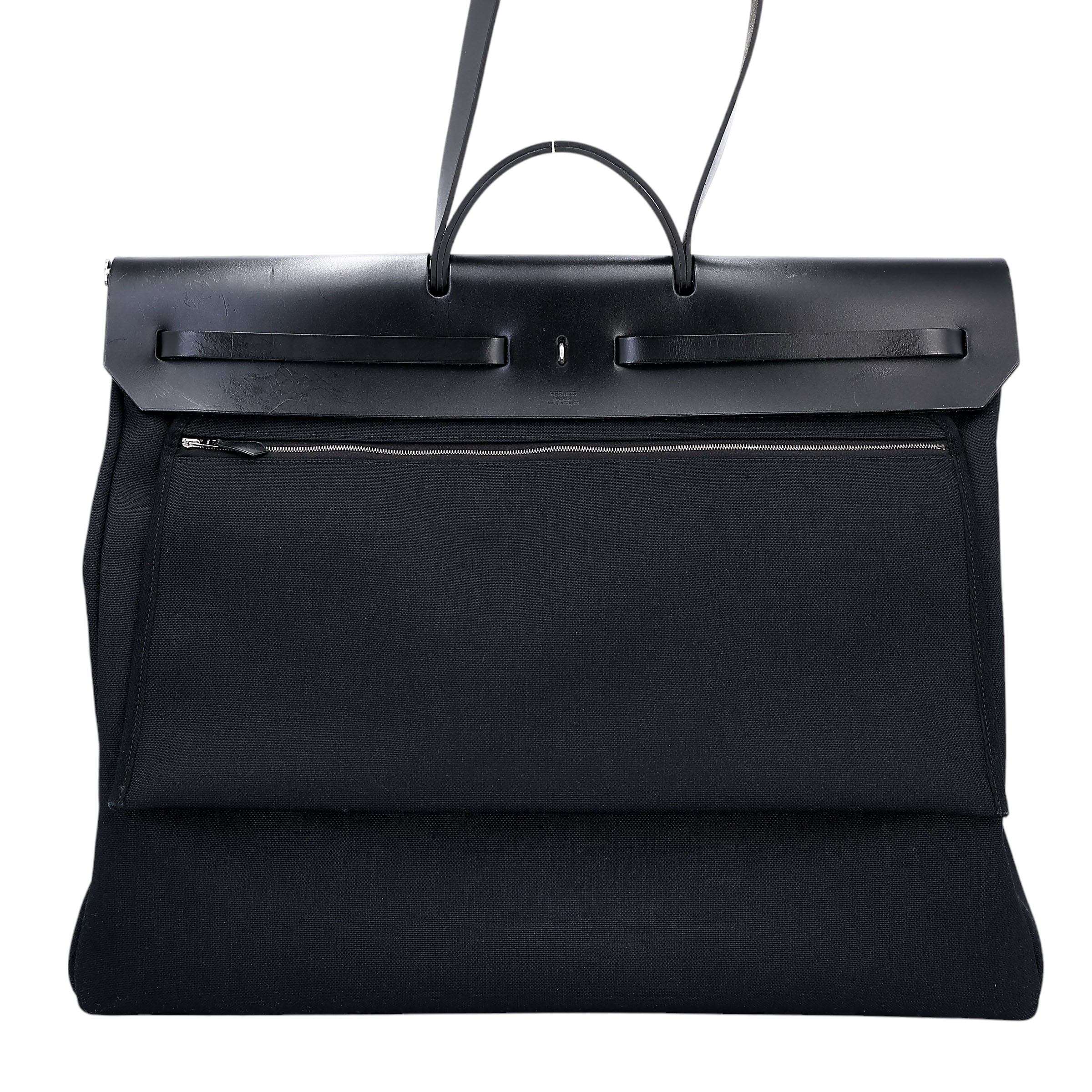 ランク SA HERMÈS エルメス エールバッグGM ブラック (89) ヴァッシュ