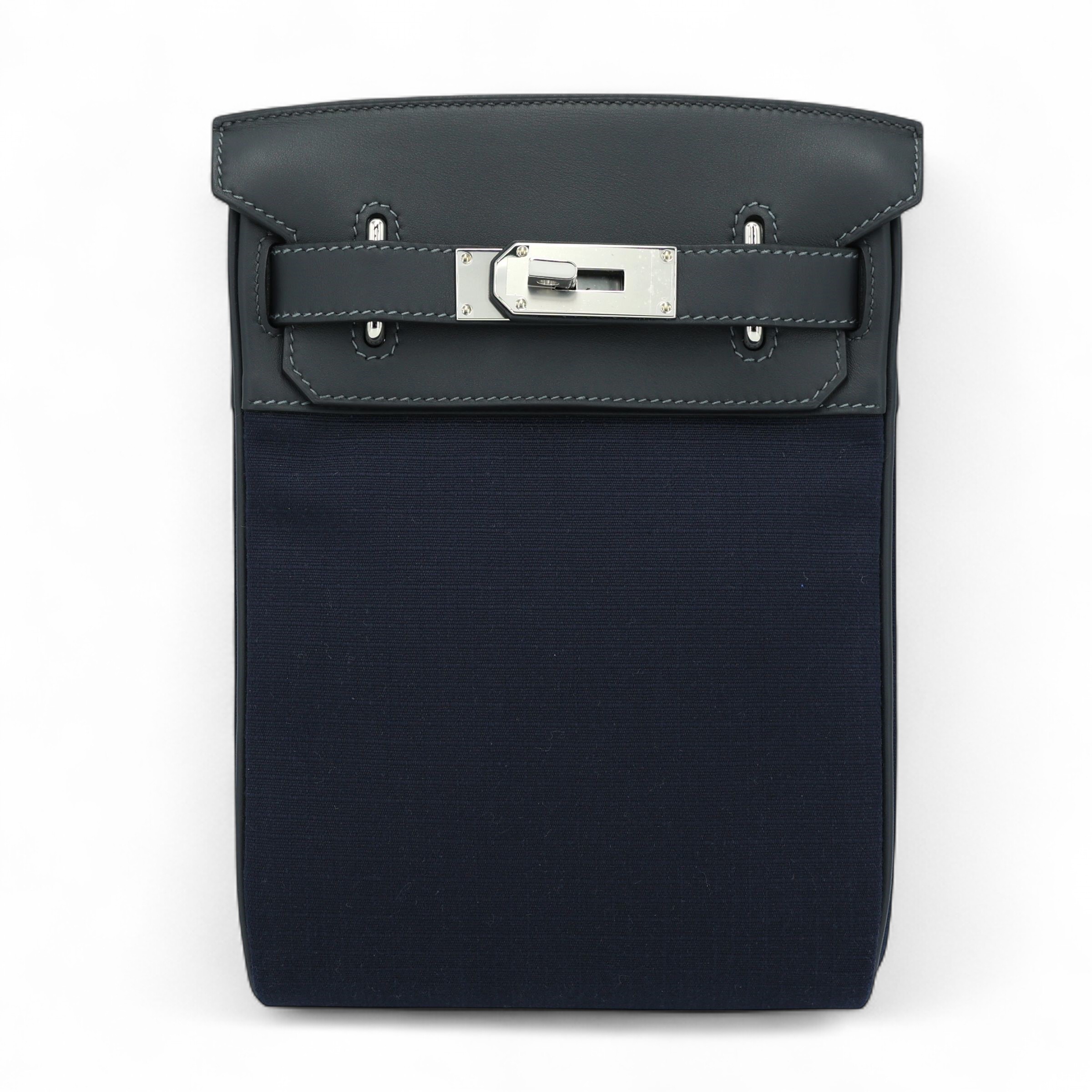 ランク N 新品 HERMÈS エルメス アッカドPM ブラック ブルーニュイ (2Z