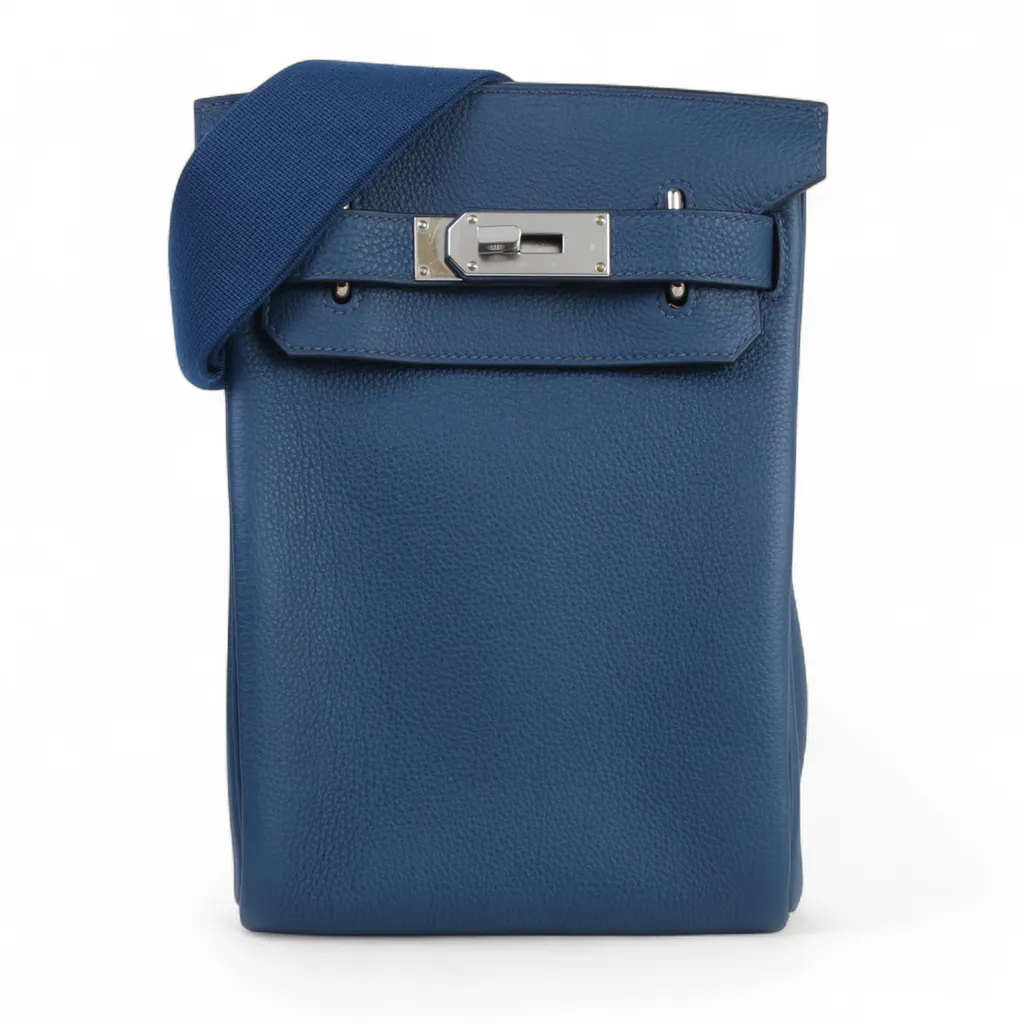 ランク N 新品 HERMÈS エルメス アッカドPM ブラック ブルーニュイ (2Z