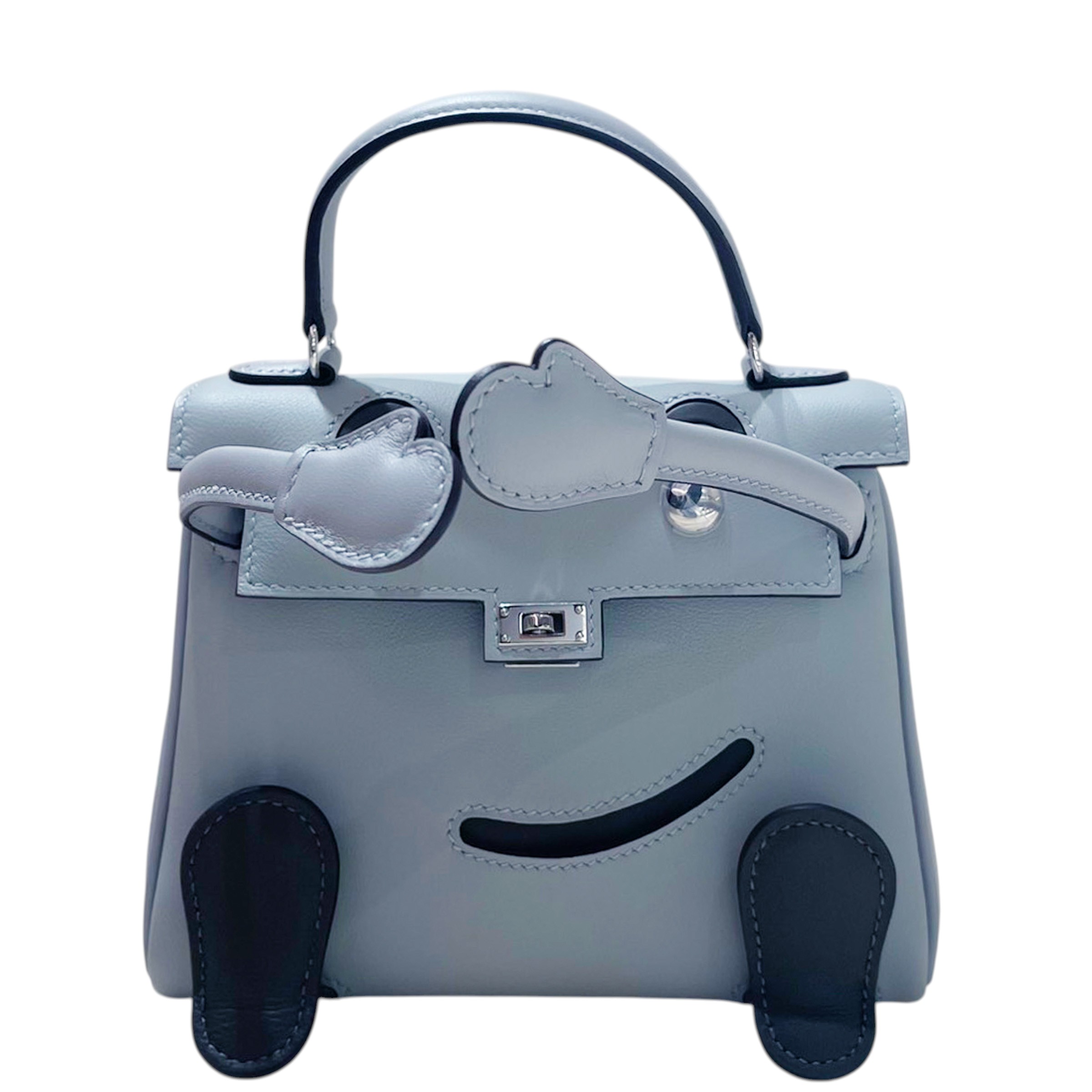 ランク N 新品 HERMÈS エルメス ケリードール ブルーグラシエ (8U