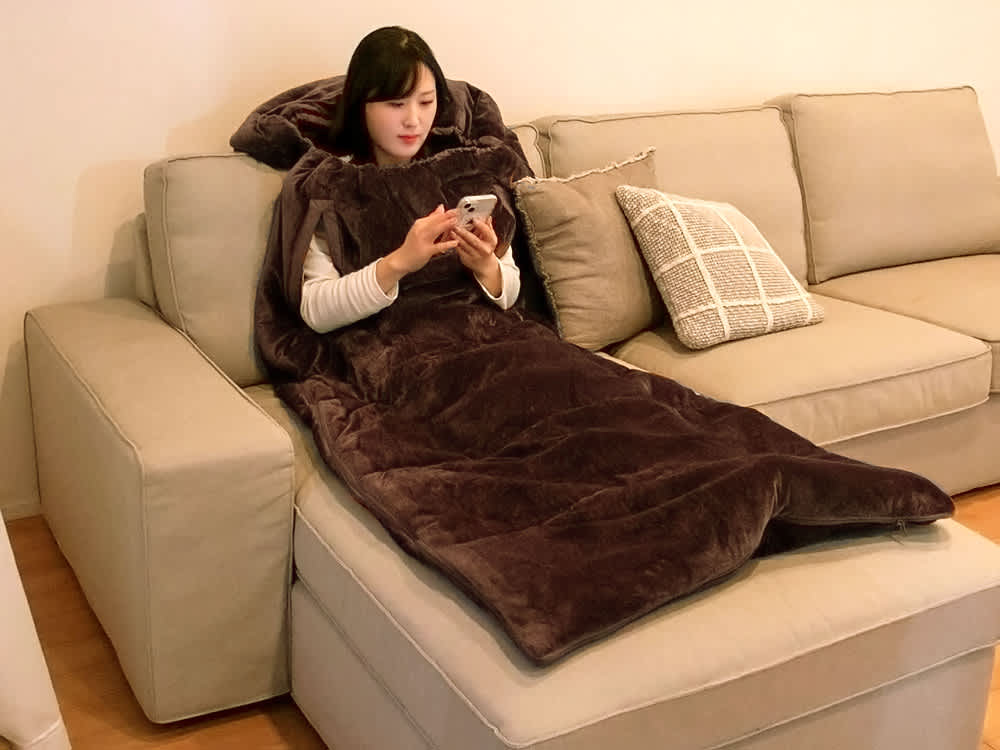 ディノス限定販売】ヒートループ（R）ハイパーぬくぬく寝袋クッション