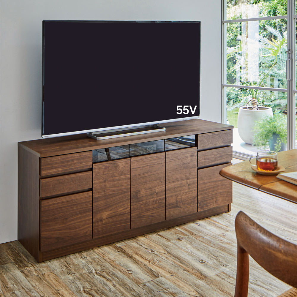 大容量収納テレビ台 幅147高さ62cm 【リビング収納を1台で解決】 通販