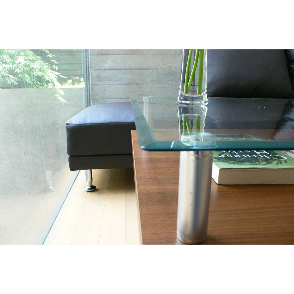 飛散防止フィルム貼りガラス 二重天板昇降式リフティングテーブル 幅