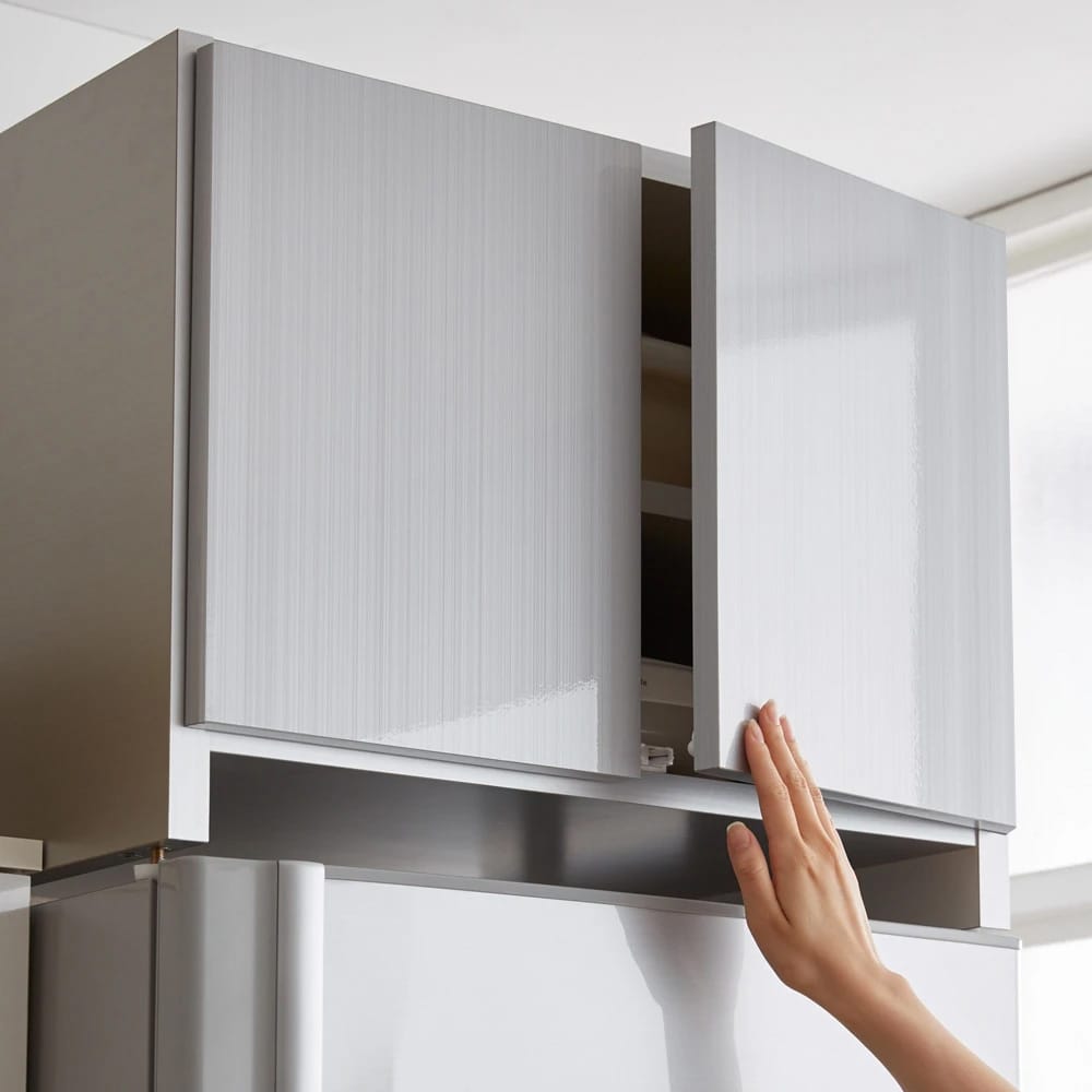 組立不要 光沢仕上げ冷蔵庫上置き 奥行35.5高さ45.5cm 通販 - ディノス