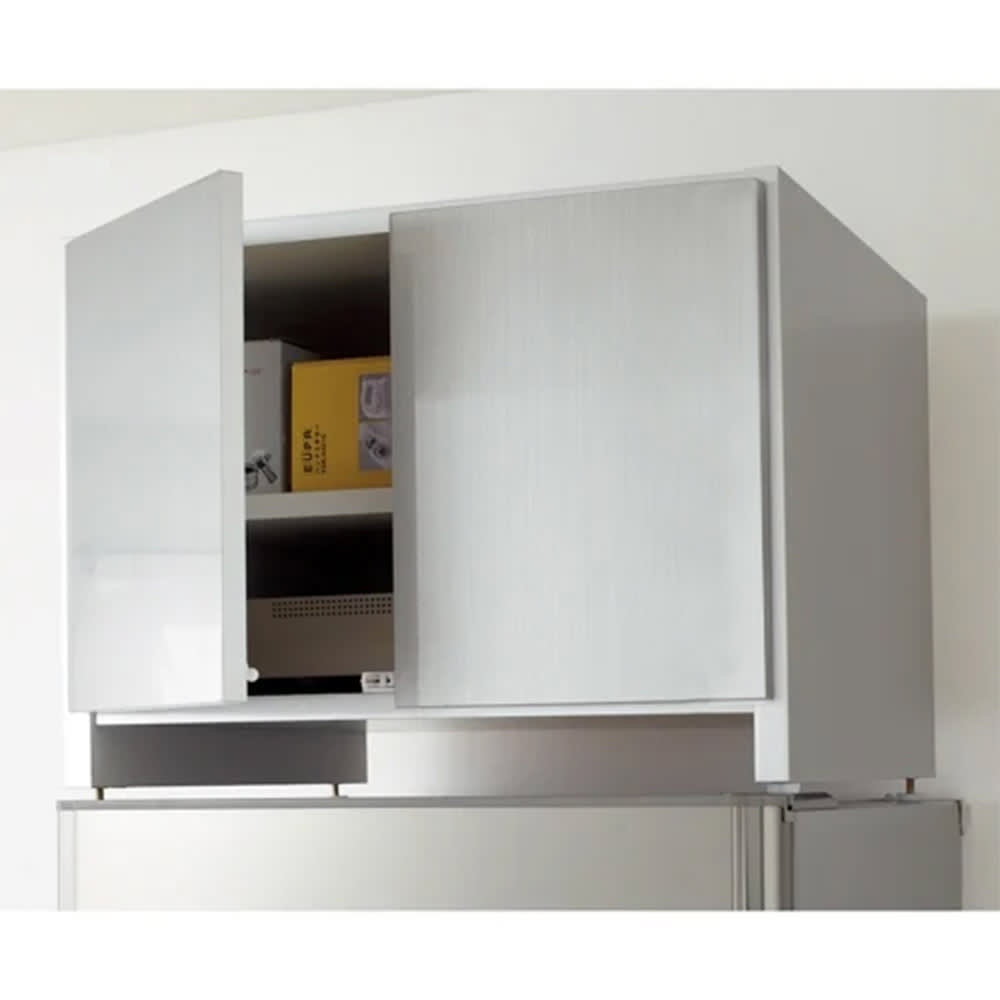 組立不要 光沢仕上げ冷蔵庫上置き 奥行55高さ45.5cm 通販 - ディノス