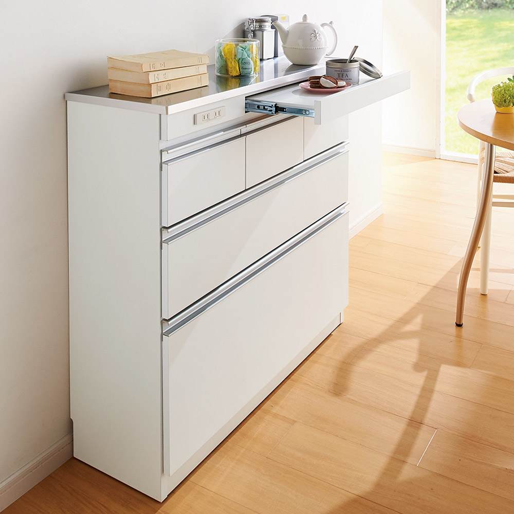 薄型ステンレス天板カウンター 幅90cm 通販 - ディノス