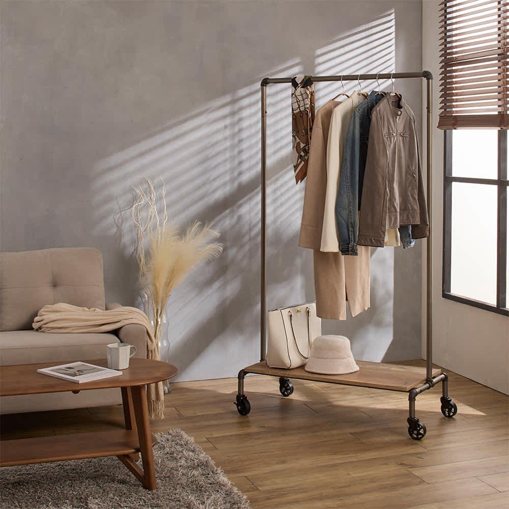 ビンテージガス管風ハンガー 幅93cm 通販 - ディノス