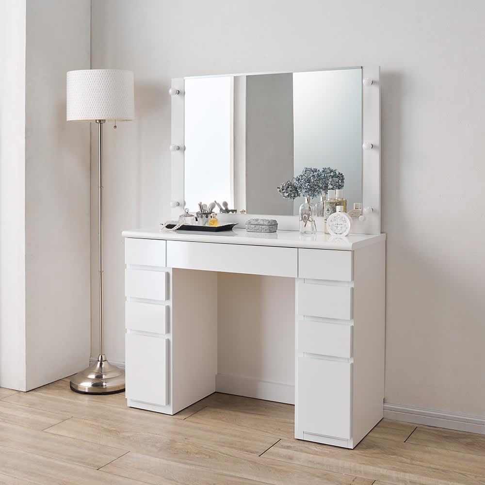 NEWモデル‐LEDライト付きドレッサーシリーズ ドレッサー 幅99cm 通販