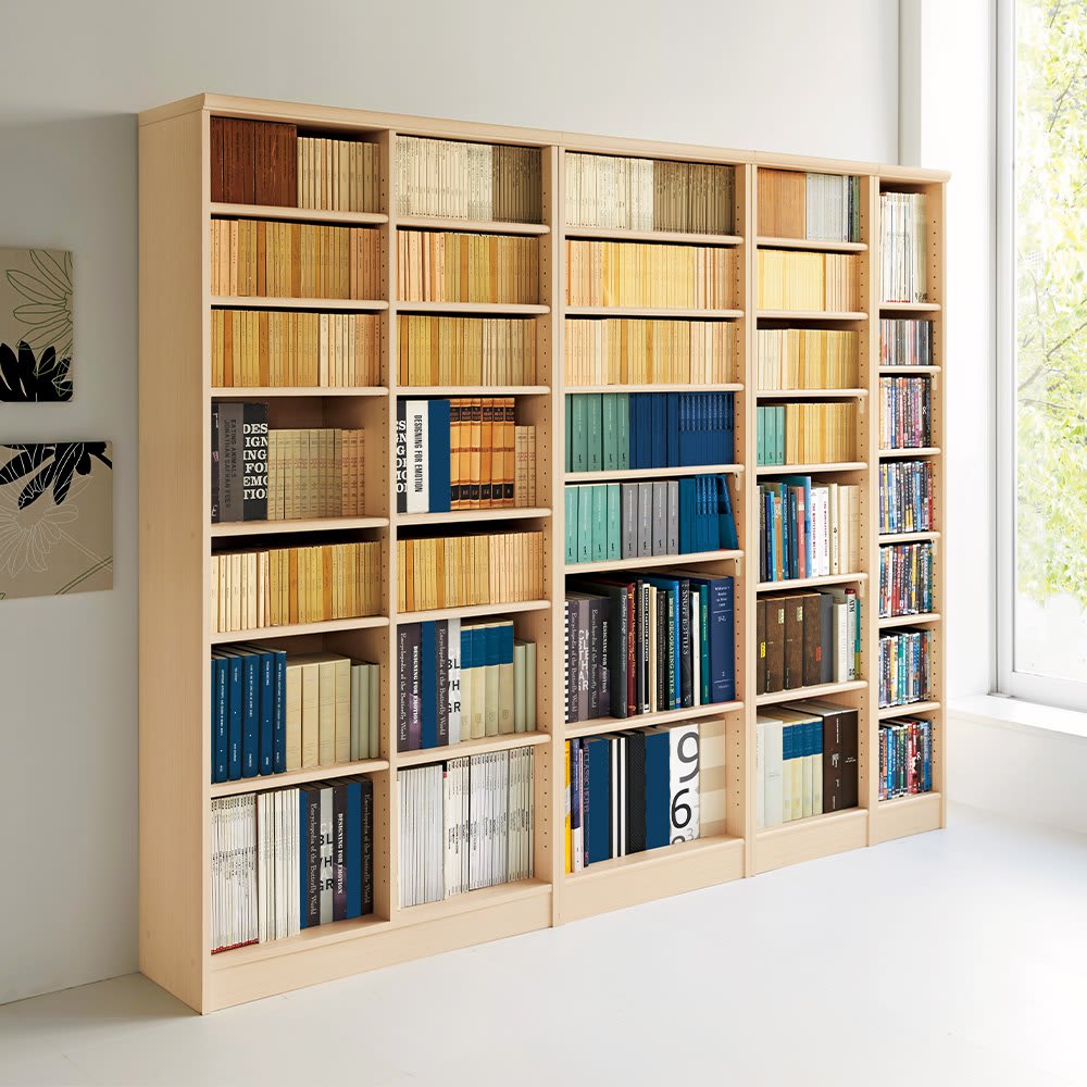 棚位置が全て選べるオープン本棚 幅59.5cm高さ60cm 通販 - ディノス