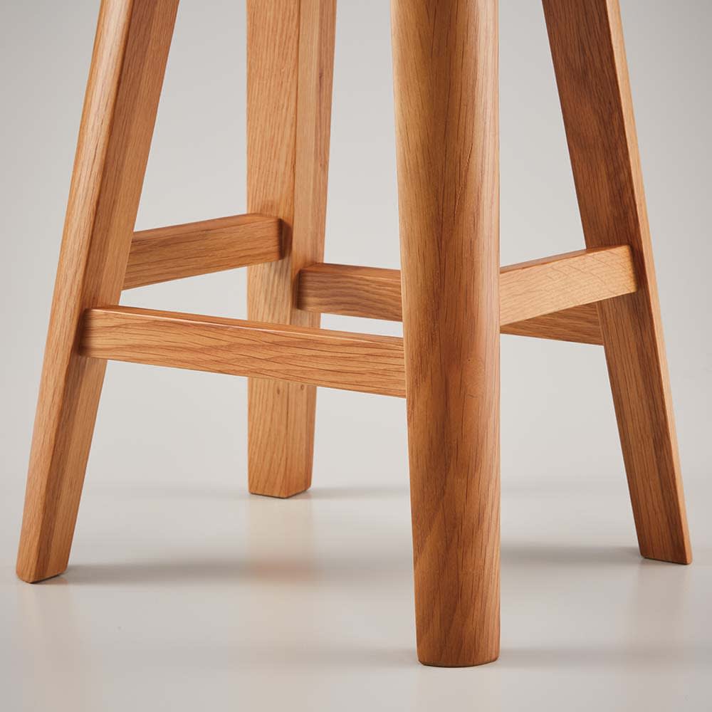 高さと形が選べる天然木スツール ハイ（高さ60cm） 丸型 通販 - ディノス