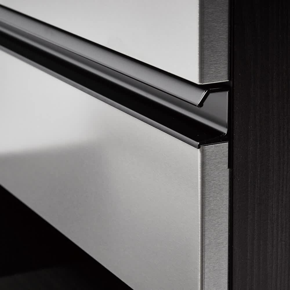 ステンレスバイブレーション仕上げ天板カウンター 幅120cm 通販 - ディノス