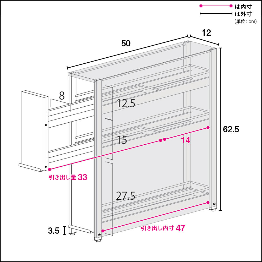 ステンレス製 大量スパイスステーション 3段 通販 - ディノス