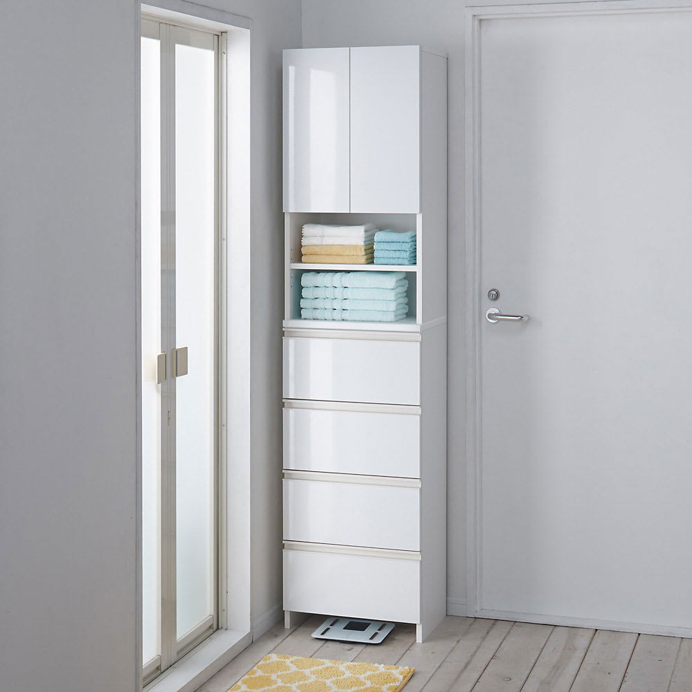 スペースに合わせて奥行が選べるサニタリーチェスト 奥行31cm・幅45cm