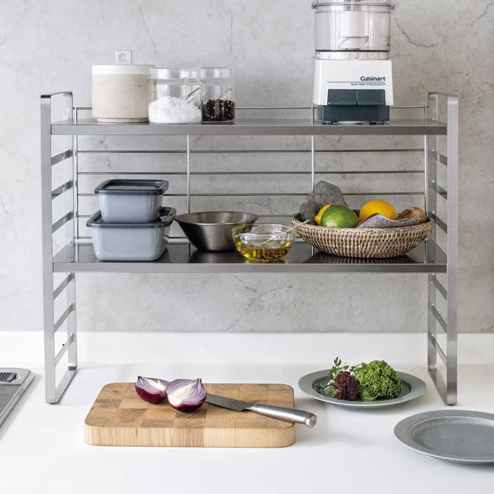 耐荷重40kgのオールステンレスラック 通販 - ディノス