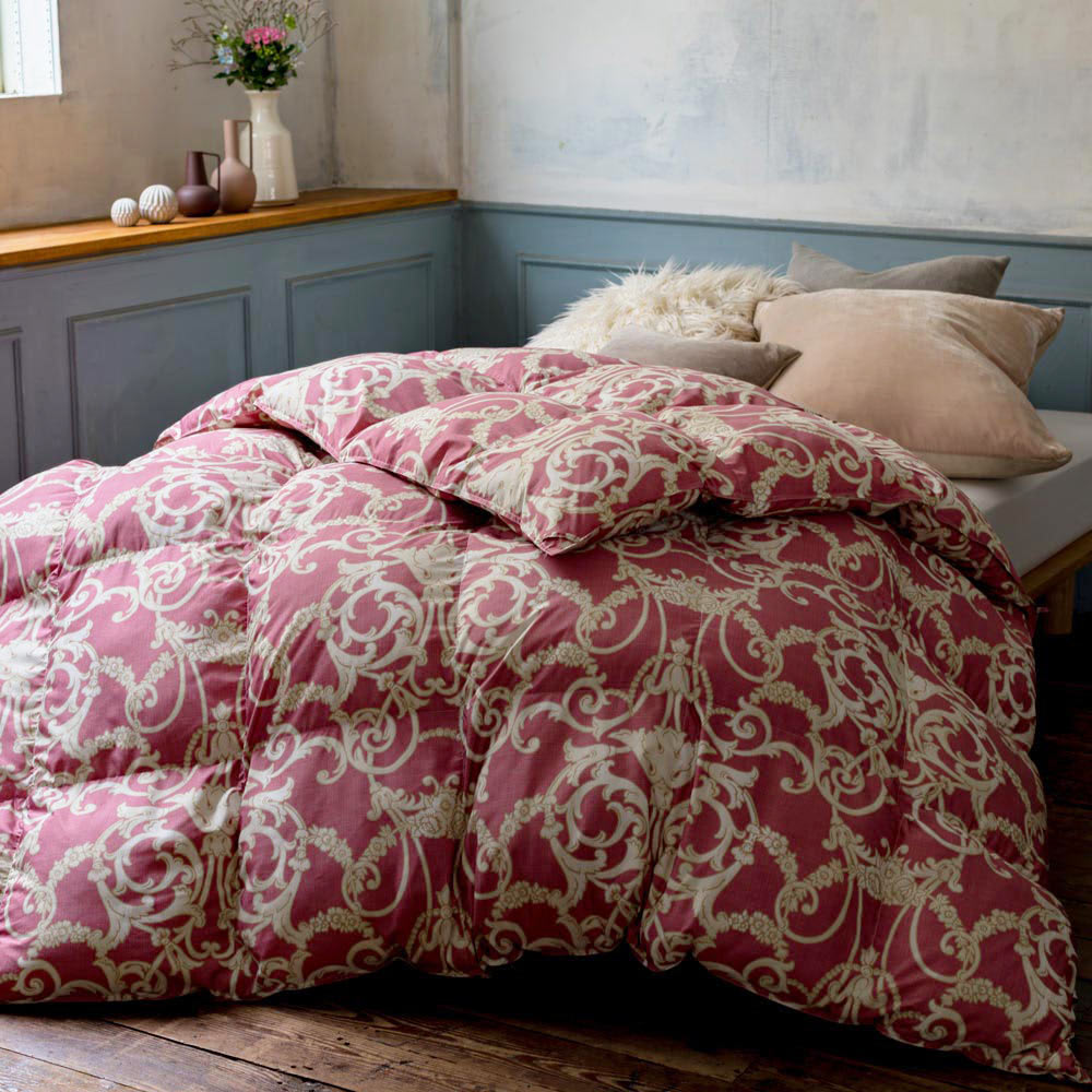 暖かさも掛け心地もまるで羽毛！フロートダウン掛け布団 柄タイプ 通販