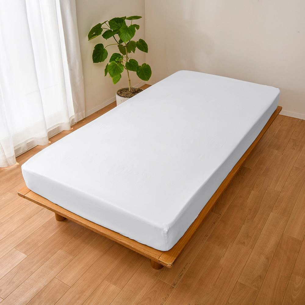 洗濯してもアイロンいらず！綿100％ スーパーソフト加工 ベッドシーツ