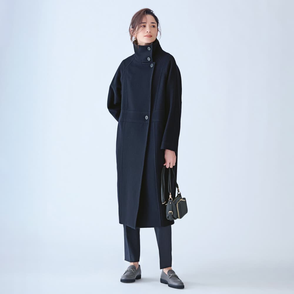 スタンドカラー ウールビーバー コート 通販 - ディノス