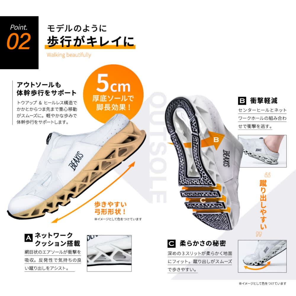 BEAXIS/ビーアクシス バランスコアサボスニーカー 通販 - ディノス