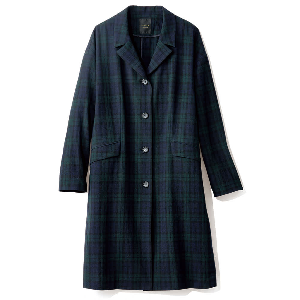 NIKKE」 シボ素材チェック柄コート 通販 - ディノス
