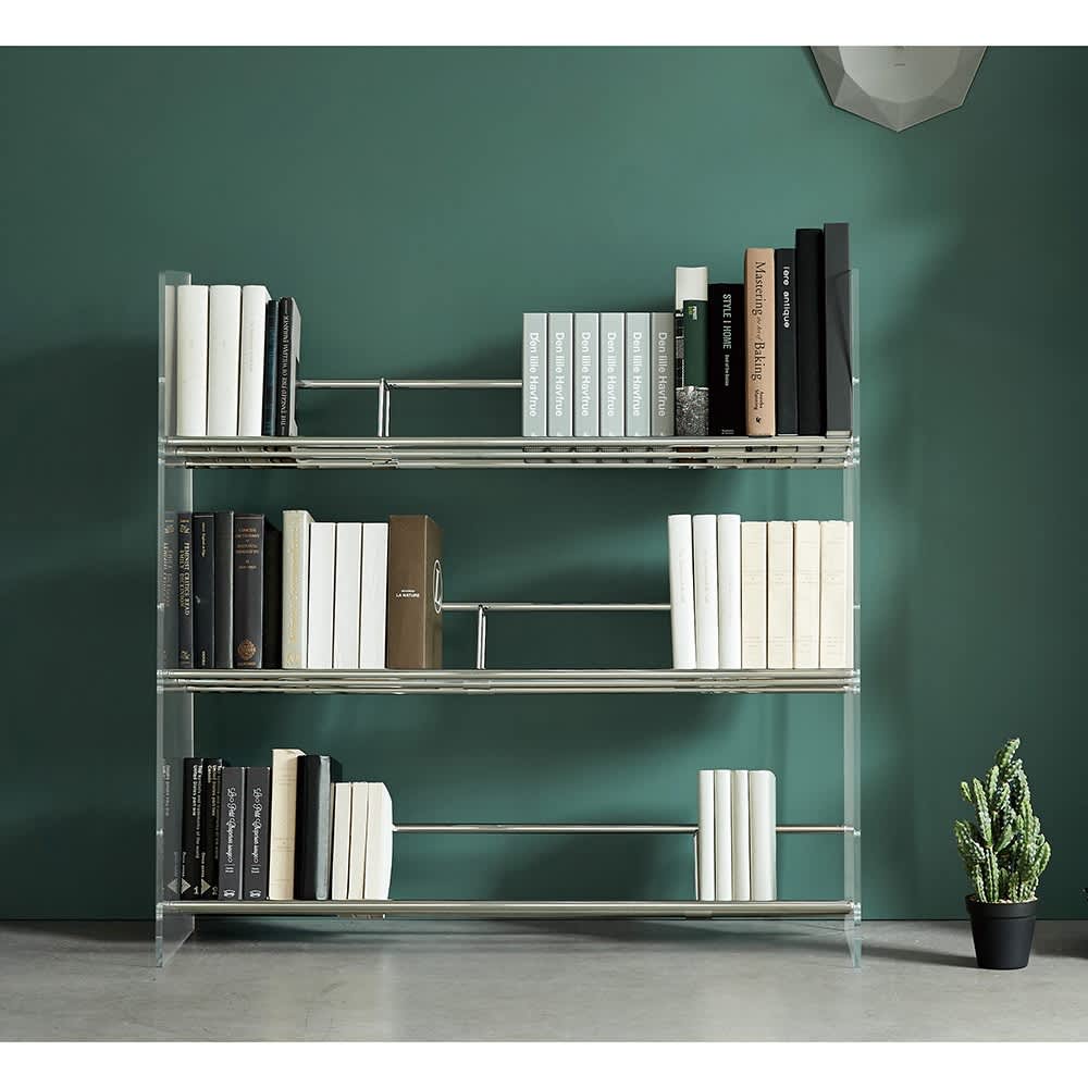 Lumiere/ルミエル クリアブックシェルフ 幅102cm 通販 - ディノス