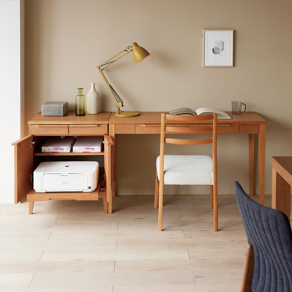 Blossom（ブロッサム） チェリー天然木北欧風シリーズ デスク 幅120cm