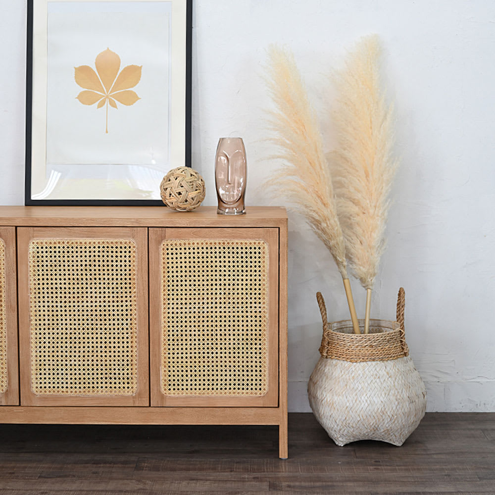 ラタンと天然木シリーズ キャビネット 通販 - ディノス