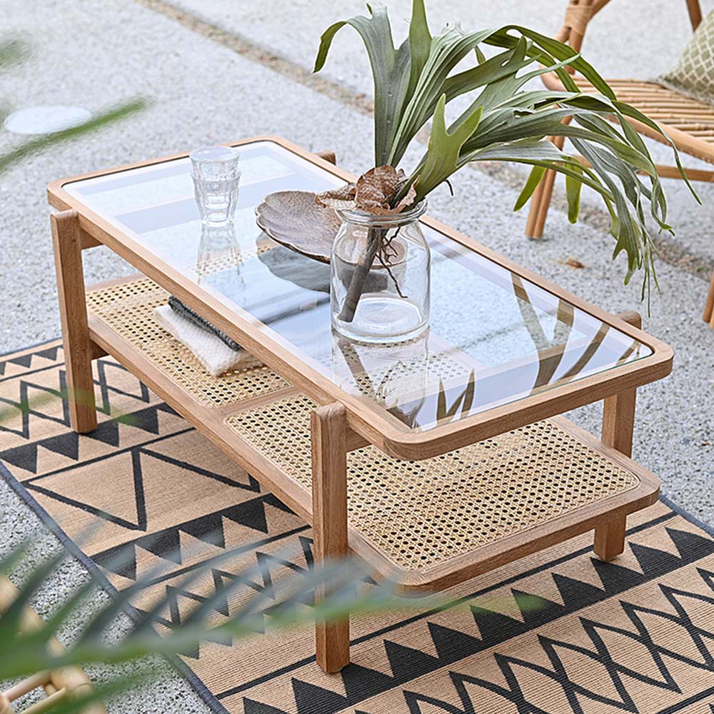 ラタンと天然木シリーズ リビングテーブル 通販 - ディノス