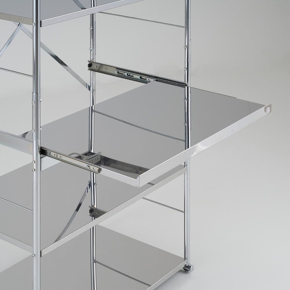 ステンレス大型レンジラック ミドルオープン（幅60cm/幅80cm） 通販