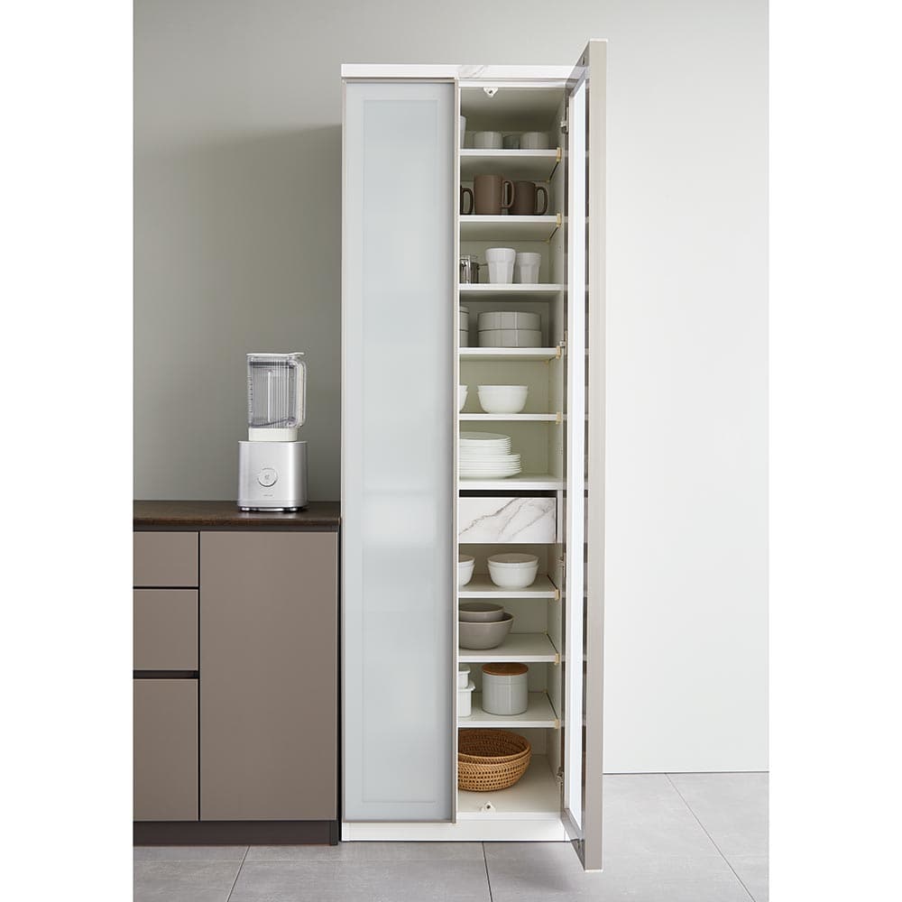 Nocas/ノクアス ガラス扉のモダンなボード 食器棚 幅40cm 通販 - ディノス