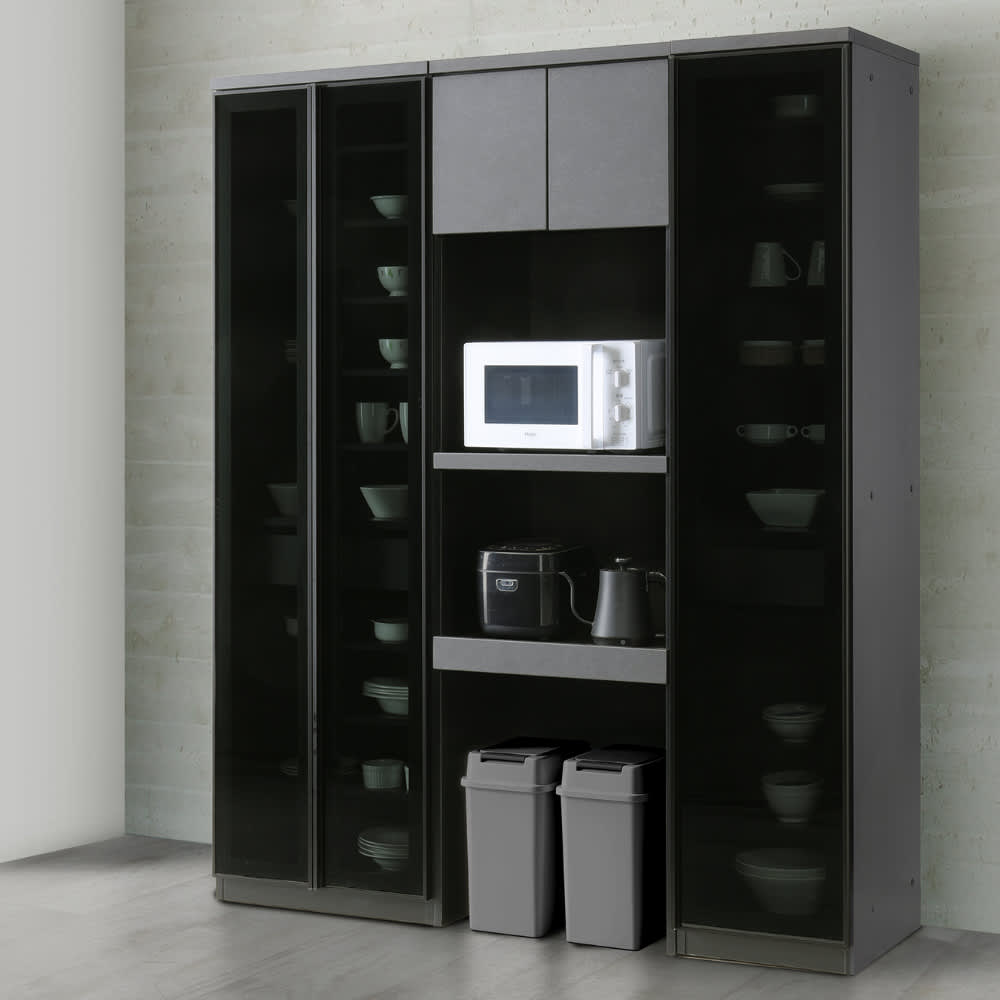 Nocas/ノクアス ガラス扉のモダンなボード レンジボード 幅60cm 通販