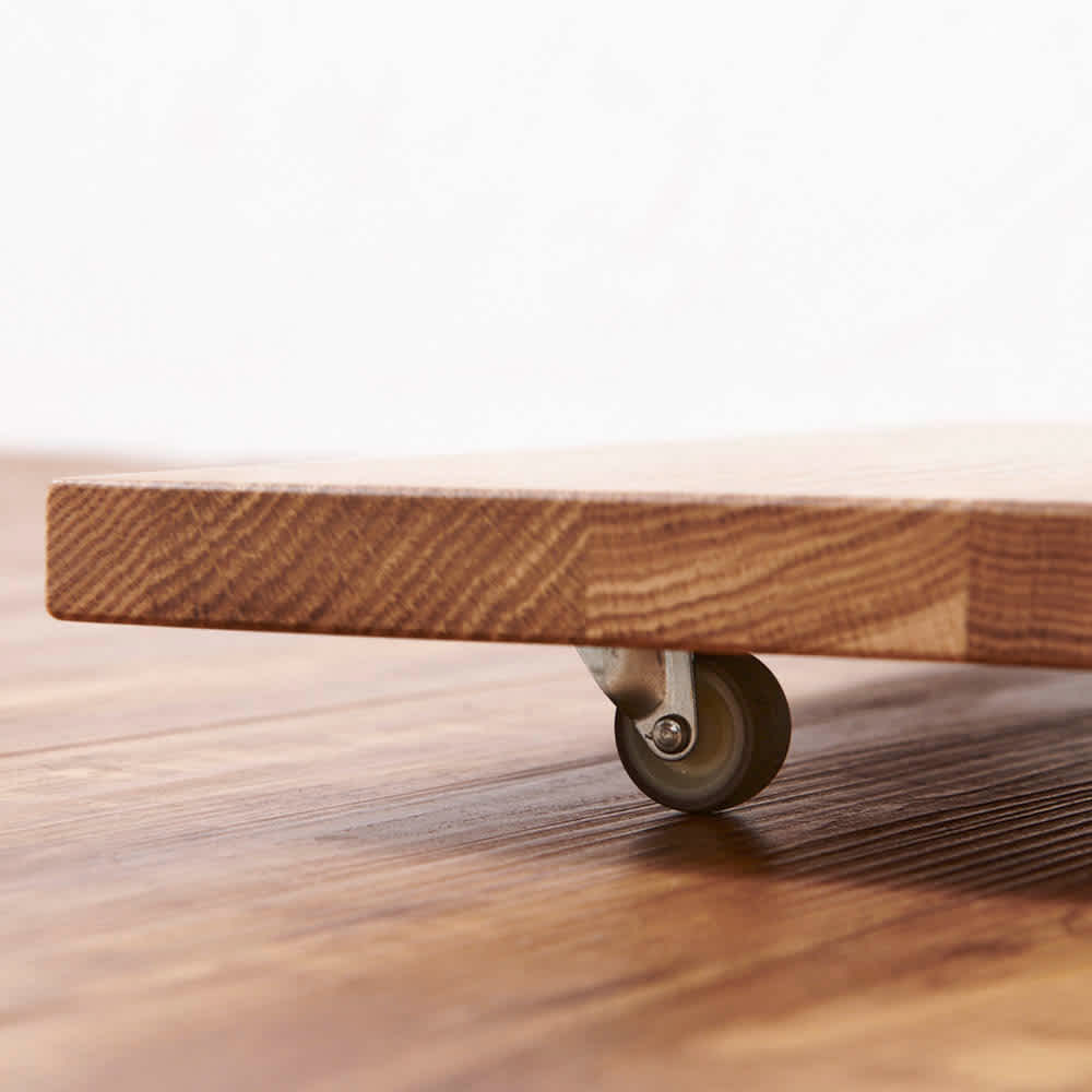 キャスター付きプランターベース ホワイトオーク 角40cm 通販 - ディノス