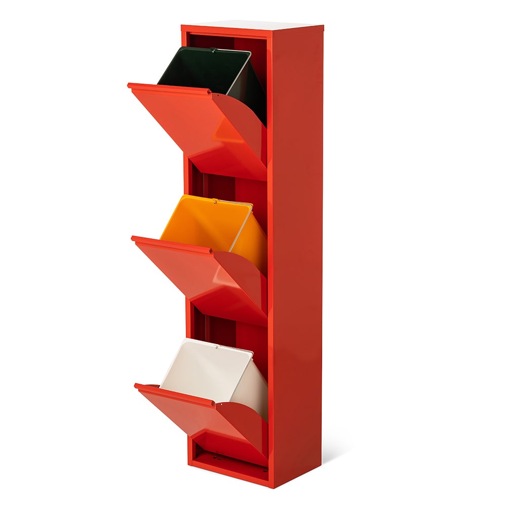 DOTTUS/ドッタス ダストボックス3段（3分別ゴミ箱）幅34cm奥行25cm高さ