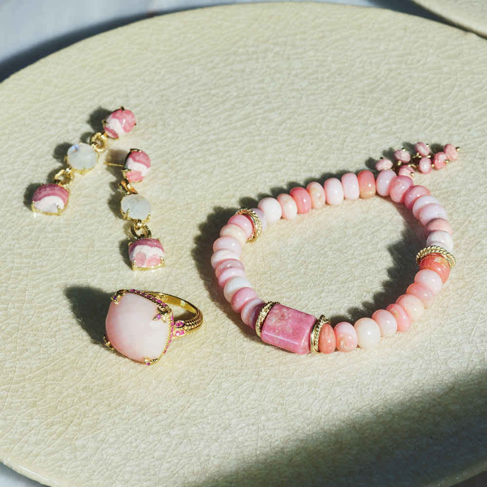 Hilary Joy Couture/ヒラリージョイ ピンクオパール ブレスレット 通販