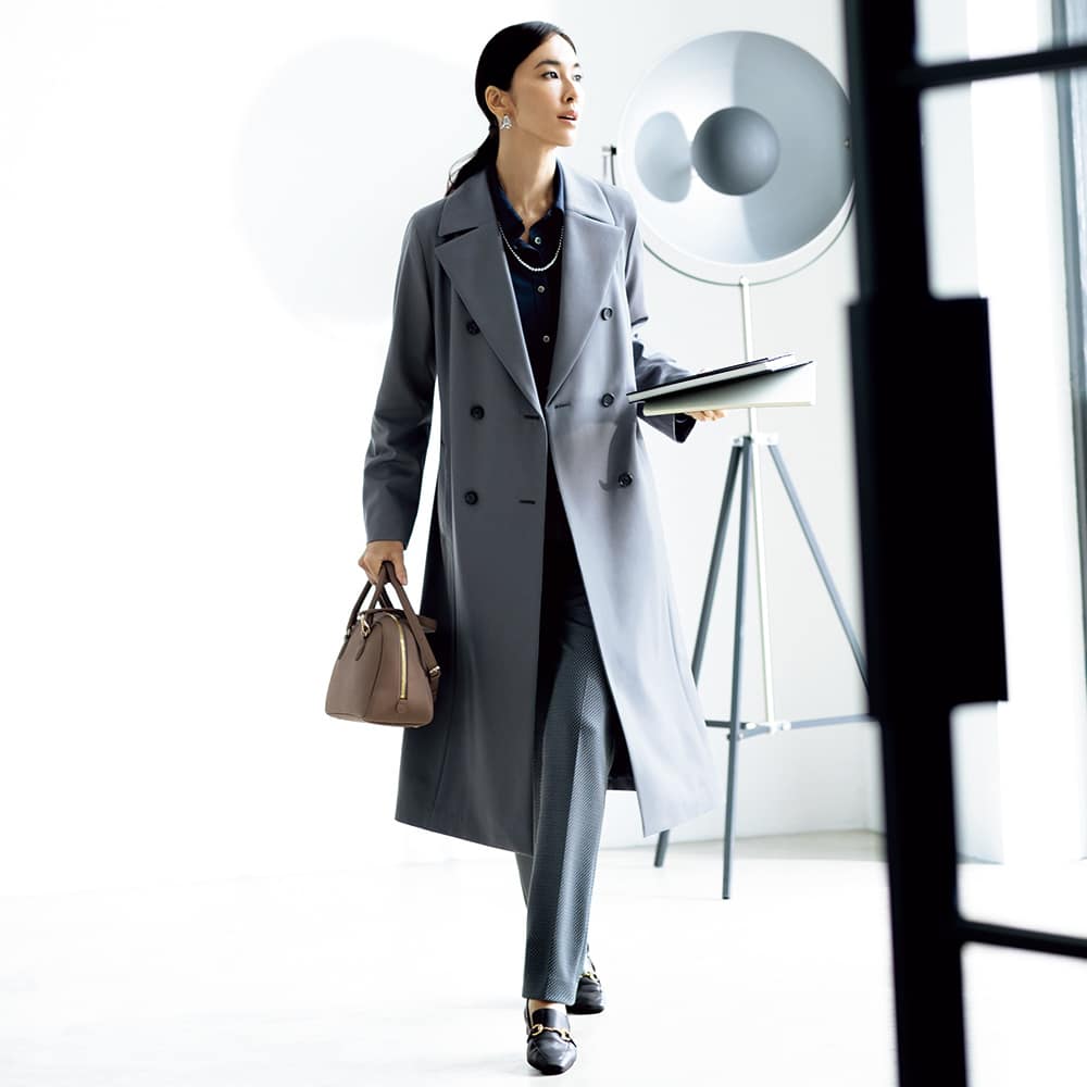 NIKKE」 ウールギャバジン トレンチ風コート 通販 - ディノス