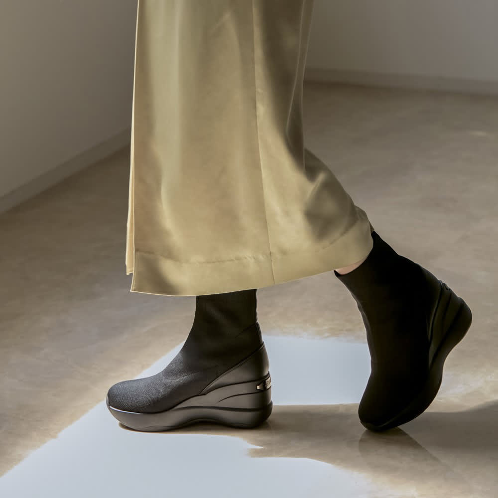 orMORe ＋ロングレッグニットブーツ 通販 - ディノス