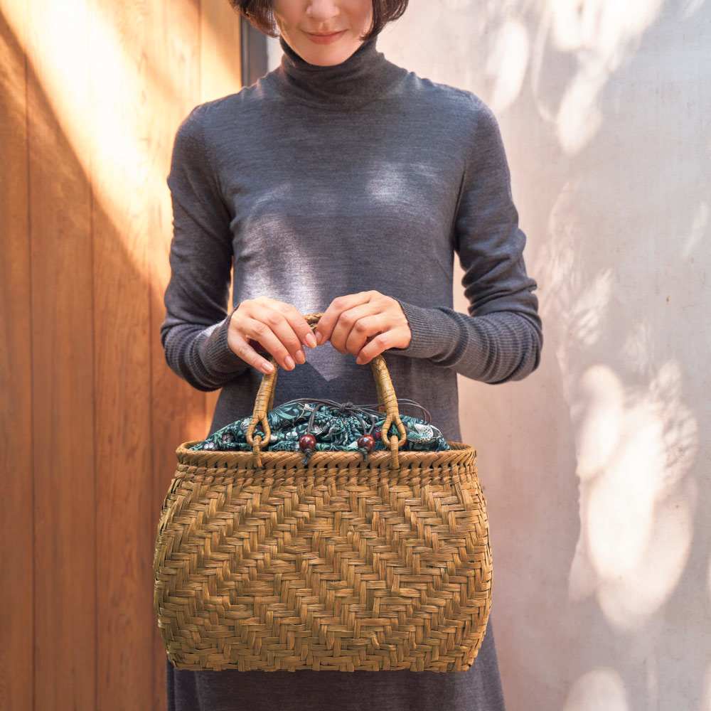 Fabric by ベストオブモリス 山葡萄のかごバッグ 交差編み 通販 - ディノス