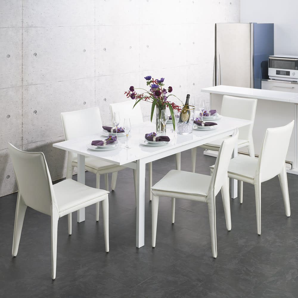 簡単伸長！スマート伸長式テーブル 幅140・180cm 通販 - ディノス