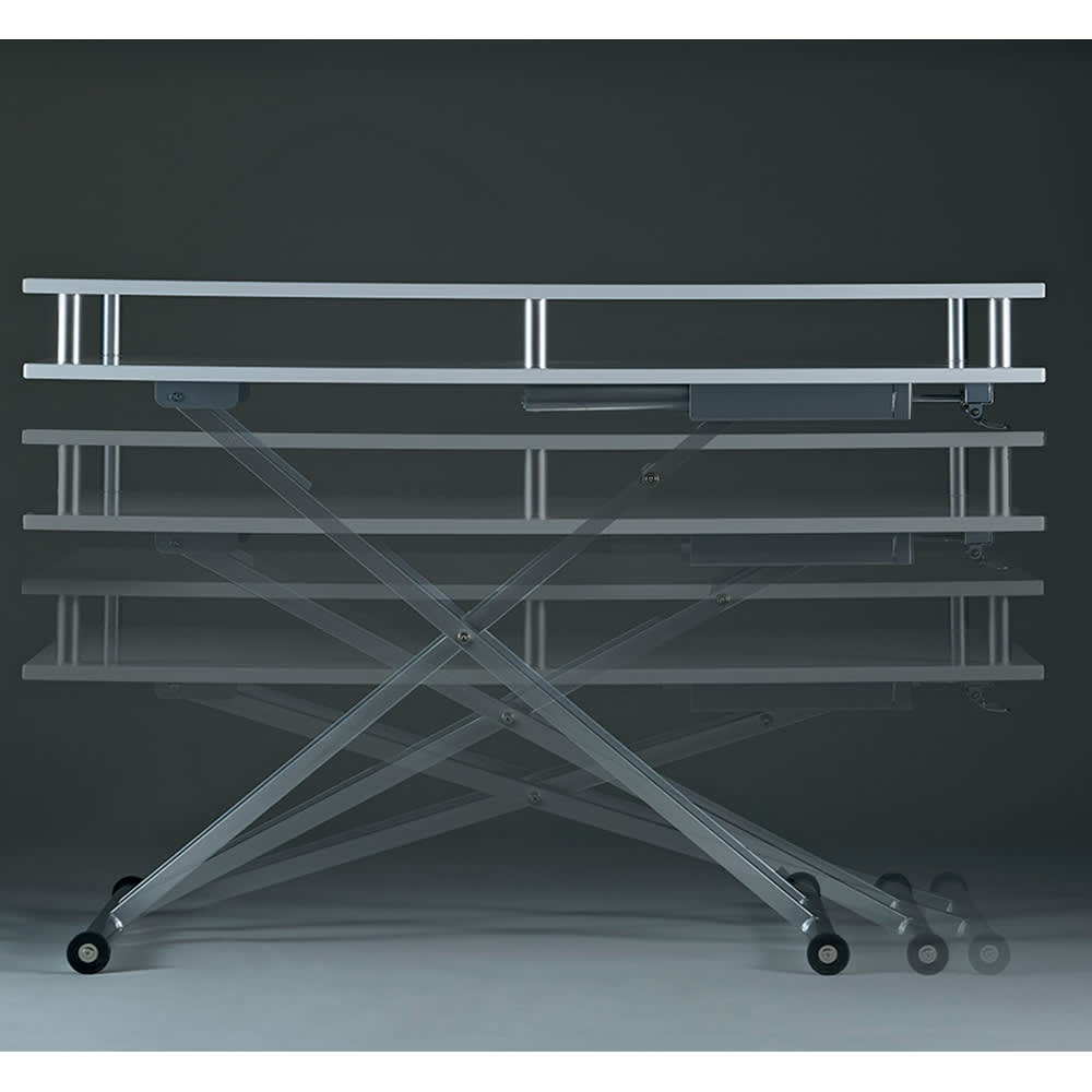 棚付き昇降式テーブル 幅120cm 通販 - ディノス