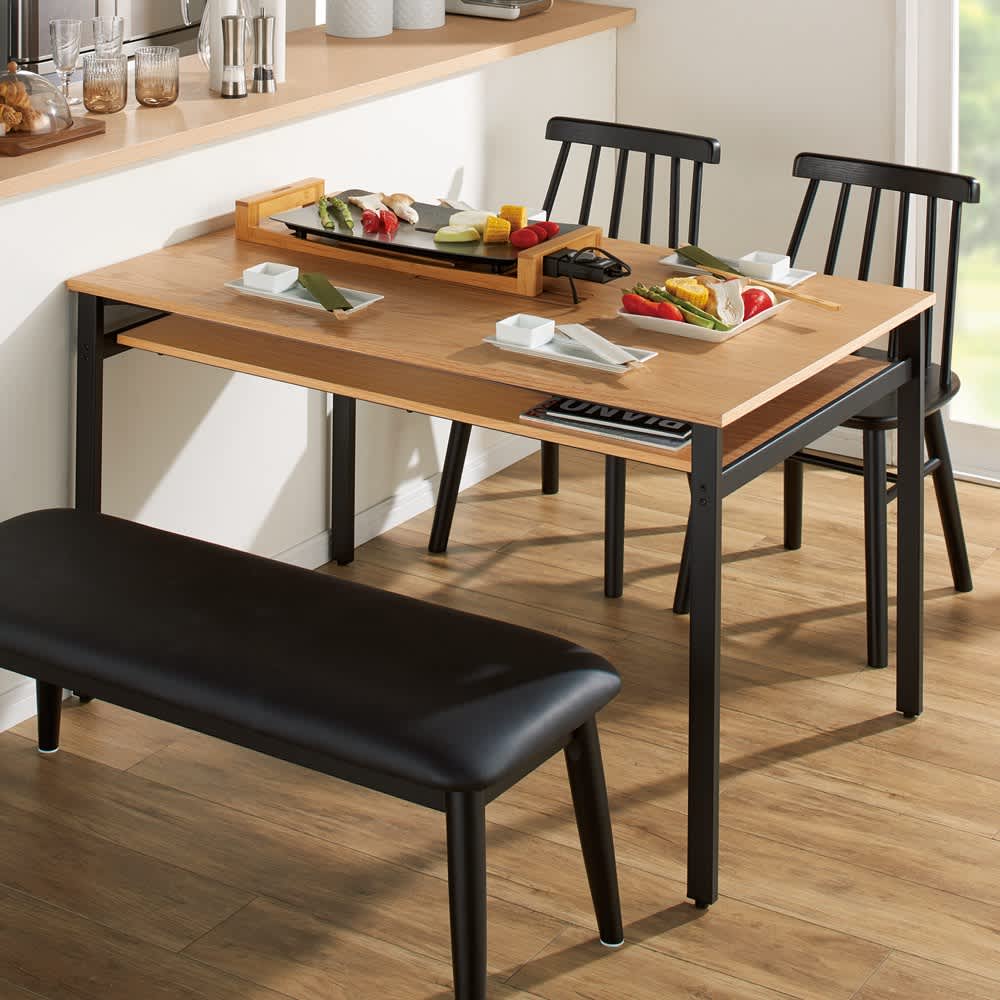 家電やモバイルが使いやすいダイニングテーブル 幅90cm 通販 - ディノス