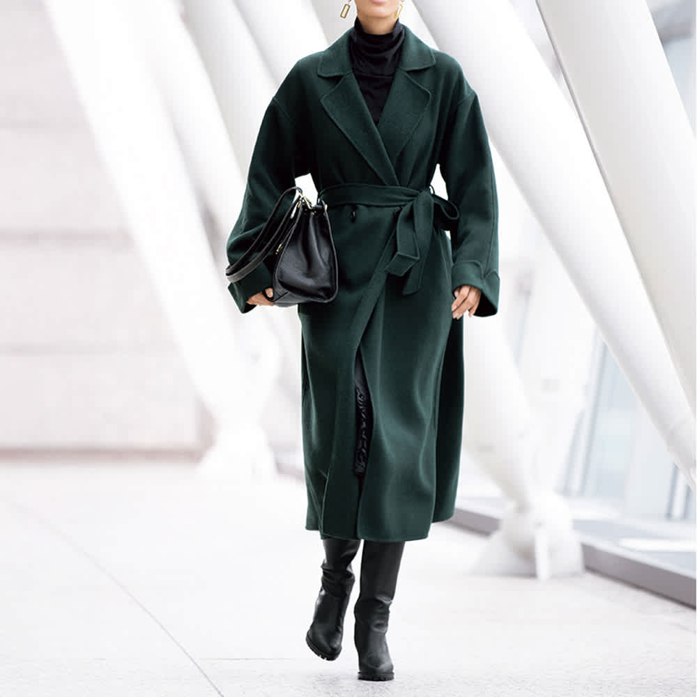 イタリア素材 リバー仕立てロングコート 通販 - ディノス