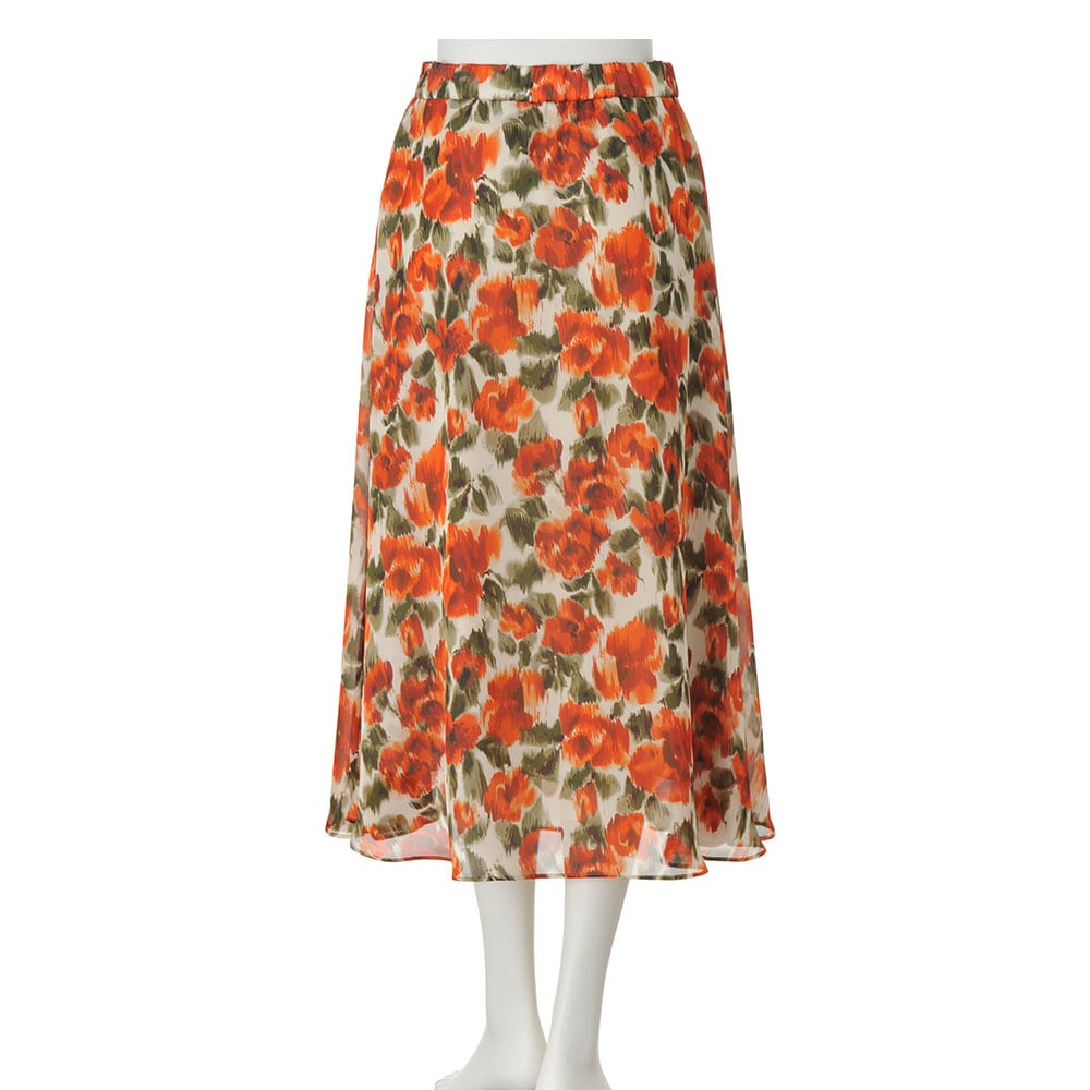 イタリア素材 花柄 フレアースカート 通販 - ディノス