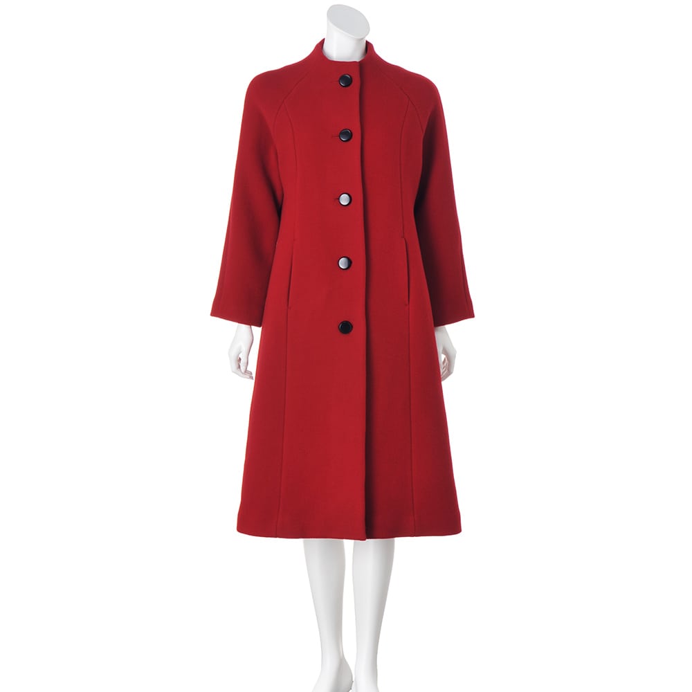 イタリア素材 ウール混 ボトルネックロングコート 通販 - ディノス