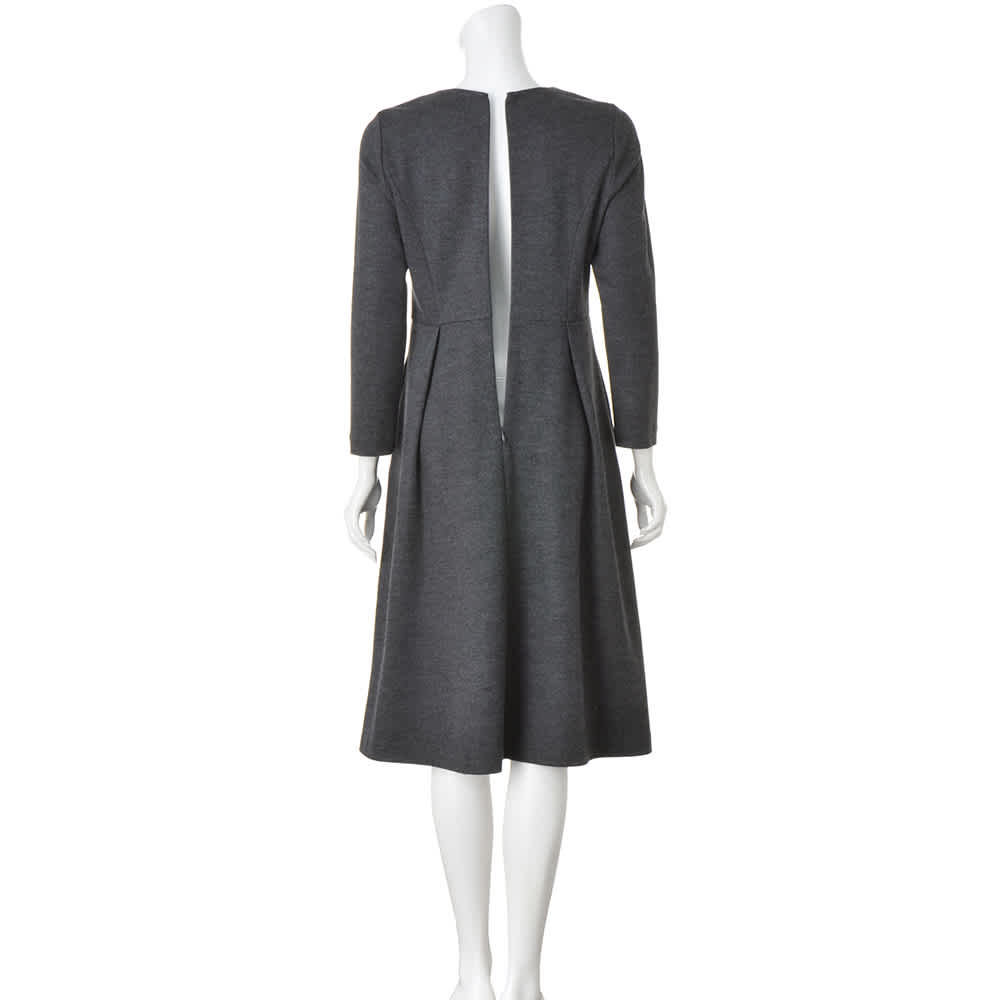 ウール混ジャージー タック フレアワンピース 通販 - ディノス