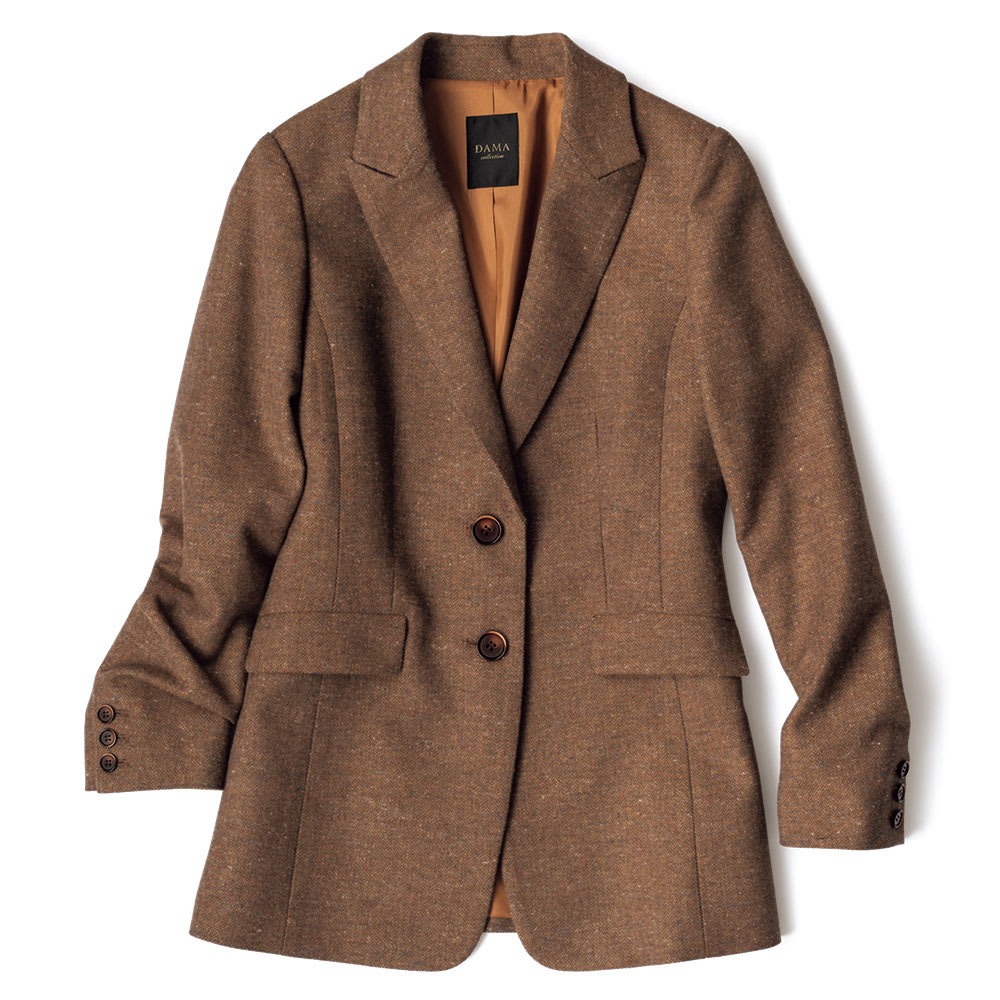 イタリア素材 ヘリンボーン ツイード ジャケット 通販 - ディノス